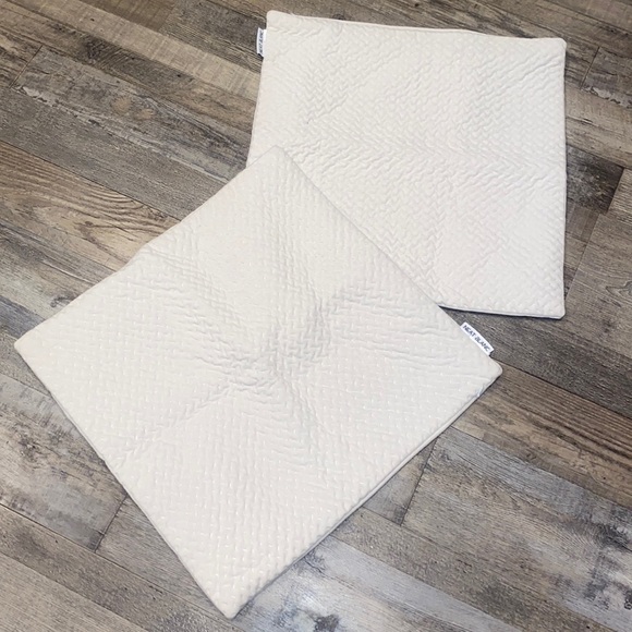 Pillow Covers Soft Pillowcases — Set of 2 Neat Blanc Neutral Cream - Picture 1 of 9